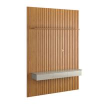 Home Ripado Supremo 1.8 Com Gavetas Para TV Até 75 Polegadas Cinamomo com Off White