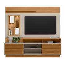 Home Ripado TV 60 Com Nicho e Led Kiev Nature Off-White