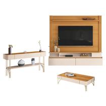 Home Suspenso Astor Cinamomo Off White com Mesa de Centro Cadenza e Aparador Vivant Off White Cinamomo - HB Móveis Home Suspenso Astor Cinamomo Off White com Mesa de Centro Cadenza e Aparador Vivant Off White Cinamomo - HB Móveis