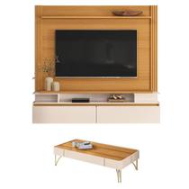 Home Suspenso Astor Cinamomo Off White Com Mesa De Centro Cadenza Off White Cinamomo - Hb Móveis Home Suspenso Astor Cinamomo Off White Com Mesa De Centro Cadenza Off White Cinamomo - Hb Móveis