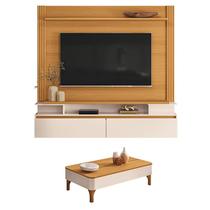 Home Suspenso Astor Cinamomo Off White com Mesa de Centro Liz Off White Cinamomo - HB Móveis Home Suspenso Astor Cinamomo Off White com Mesa de Centro Liz Off White Cinamomo - HB Móveis