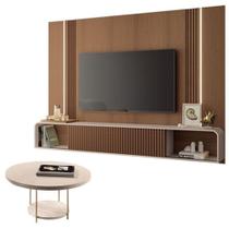 Home Suspenso Castanho Off White E Mesa De Centro Sky Off White- Hb Móveis Home Suspenso Castanho Off White E Mesa De Centro Sky Off White- Hb Móveis