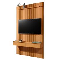 Home Suspenso CL 1.39m Ripado Para TV Até 55' Polegadas Cor Cedro