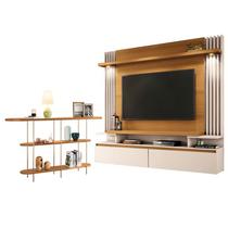 Home Suspenso Cosmo Cinamomo Off White e Aparador Infinity Cinamomo- HB Móveis Home Suspenso Cosmo Cinamomo Off White e Aparador Infinity Cinamomo- HB Móveis