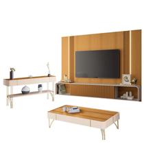 Home Suspenso Empire e Aparador Vivant e Mesa de Centro Cadenza Cinamomo Off White - HB Móveis Home Suspenso Empire e Aparador Vivant e Mesa de Centro Cadenza Cinamomo Off White - HB Móveis