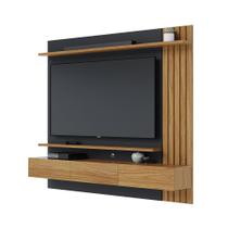 Home Suspenso Estante Milan 1.8 para TV até 70 Polegadas 3 Portas Preto Fosco/ Noce Milano