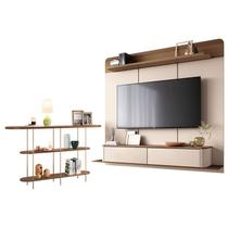 Home Suspenso Galax Castanho Off White e Aparador Infinity Castanho- HB Móveis Home Suspenso Galax Castanho Off White e Aparador Infinity Castanho- HB Móveis