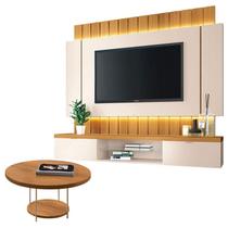 Home Suspenso Illusion 1.8 Cinamomo Off White e Mesa de Centro Sky Cinamomo- HB Móveis Home Suspenso Illusion 1.8 Cinamomo Off White e Mesa de Centro Sky Cinamomo- HB Móveis