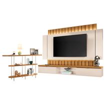 Home Suspenso Illusion 2.2 Cinamomo Off White e Aparador Infinity Cinamomo- HB Móveis