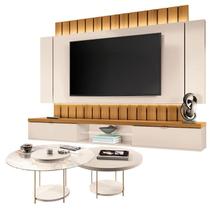 Home Suspenso Illusion 2.2 Cinamomo Off White e Kit Mesa de Centro Sky Off White- HB Móveis Home Suspenso Illusion 2.2 Cinamomo Off White e Kit Mesa de Centro Sky Off White- HB Móveis