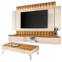 Home Suspenso Illusion 2.2 e Mesa de Centro Cadenza Cinamomo Off White - HB Móveis