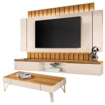 Home Suspenso Illusion 2.2 E Mesa De Centro Cadenza Cinamomo Off White - Hb Móveis