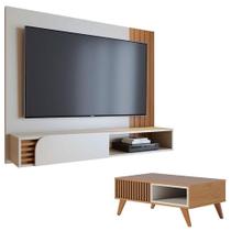 Home Suspenso Jurerê 1.6 Off White Matte Freijo Com Mesa De Centro Jeri Freijó Off White - Colibri