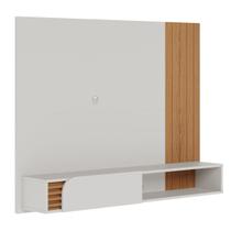 Home Suspenso Jurerê 136cm para TV até 60 Pol Ripado 1 Porta Off White Freijó Home Suspenso Jurerê 136cm para TV até 60 Pol Ripado 1 Porta Off White Freijó