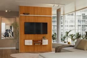 Home Suspenso New Monte Carlo Para TV até 65 Polegadas - Cinamomo Off White - Madetec