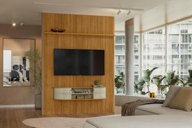 Home Suspenso New Monte Carlo Para TV até 65 Polegadas - Cumaru Opala - Madetec Home Suspenso New Monte Carlo Para TV até 65 Polegadas - Cumaru Opala - Madetec