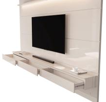 Home Suspenso NT Com LED Para TV Até 75'' Polegadas Cor Off White