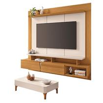 Home Suspenso Zenith Cinamomo Off White com Mesa de Centro Liz Off White - HB Móveis Home Suspenso Zenith Cinamomo Off White com Mesa de Centro Liz Off White - HB Móveis