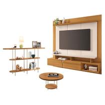 Home Suspenso Zenith Cinamomo Off White Com Mesa De Centro Sky E Aparador Infinity Cinamomo - Hb Móveis