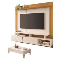 Home Suspenso Zenith Off White Cinamomo com Mesa de Centro Liz Off White - HB Móveis Home Suspenso Zenith Off White Cinamomo com Mesa de Centro Liz Off White - HB Móveis