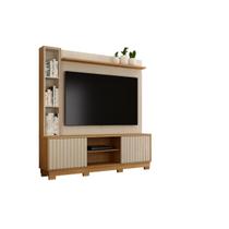 Home Theater 2 Portas Ripadas Montenegro 190cm Para Tv Até 65 Polegadas - Valdemóveis