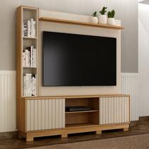 Home Theater 2 Portas Ripadas Montenegro Off White/Cinamomo