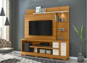 Home Theater Alan C/ Pés 181,5m Para TV até 55 Polegadas - Cinamomo/Off White Madetec