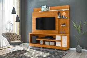 Home Theater Alan para TV de até 55 polegadas COM RODÍZIOS- Cinamomo / Off White - Madetec