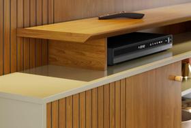 Home Theater Ares para TV de até 75 polegadas - Cumaru Opala - Madetec