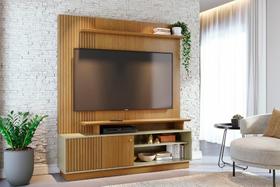 Home Theater Ares para TV de até 75 polegadas - Cumaru Opala - Madetec Home Theater Ares para TV de até 75 polegadas - Cumaru Opala - Madetec