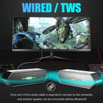 Home Theater com Subwoofer Wireless - Som Potente e Graves Fortes (Preto)