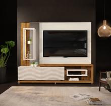 Home theater dalle off white/demolição dj móveis tv até 65'