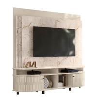 Home Theater Daytona C/ Pés Para TV até 65" Calacata/ Off White