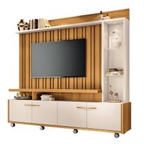 Home Theater Decorativo Titan TV até 60 Polegadas com LED Cinamomo/Off White G26 - HB Móveis Home Theater Decorativo Titan TV até 60 Polegadas com LED Cinamomo/Off White G26 - HB Móveis