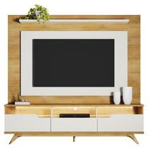 Home Theater Diplomata com LED Cinamomo Off White Valdemóveis Home Theater Diplomata com LED Cinamomo Off White Valdemóveis