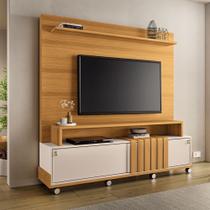 Home Theater Estante P/ TV até 65" Bold HB Móveis - Cinamono/Off White