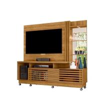 Home Theater Frizz Plus Cumaru Com Rodízios - Madetec - MADETEC MOVEIS