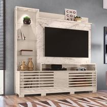 Home Theater Frizz Prime para TV de até 55 polegadas (COM PÉS) - CALACATA / OFF WHITE - Madetec