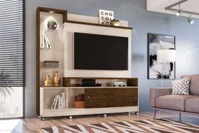 Home Theater Frizz Prime para TV de até 55 polegadas (COM RODÍZIOS) - OFF WHITE / SAVANA - Madetec