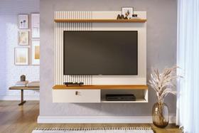 Home Theater Íris para TV de até 55 polegadas - Cinamomo Off White - Madetec