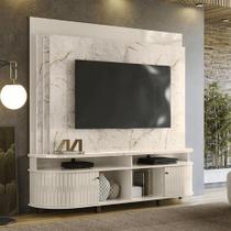 Home Theater Laguna com Painel Calacata/Off-White