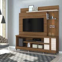 Home Theater Maxim MDP Porta 2 Prateleiras Iluminação LED até 55 Naturale/OffWhite G97 - Gran Belo