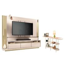 Home Theater Montane Off White Champanhe Com Aparador Infinity Off White - Hb Móveis Home Theater Montane Off White Champanhe Com Aparador Infinity Off White - Hb Móveis