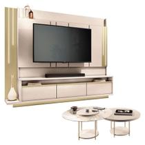 Home Theater Montane Off White Champanhe Com Kit Mesa De Centro Sky Off White - Hb Móveis Home Theater Montane Off White Champanhe Com Kit Mesa De Centro Sky Off White - Hb Móveis