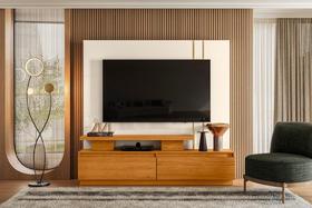 Home Theater New Apolo para TV de até 75 polegadas - Cinamomo / OFF WHITE - Madetec Home Theater New Apolo para TV de até 75 polegadas - Cinamomo / OFF WHITE - Madetec