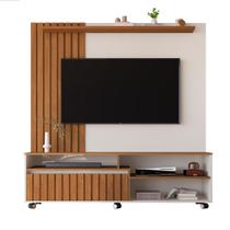 Home Theater Para TV De Até 55 Polegadas Uma Gaveta Duas Prateleiras Havana - Giga Móveis