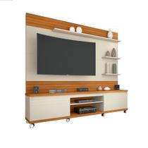 Home Theater TV De Até 55 Polegadas Pés Em Rodízios Quatro Prateleiras Cedro - Giga Móveis Home Theater TV De Até 55 Polegadas Pés Em Rodízios Quatro Prateleiras Cedro - Giga Móveis