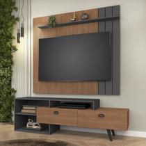 Home Theather Valencia 180cm Rack 2 Portas Basculantes e Painel para Tv 65 Polegadas