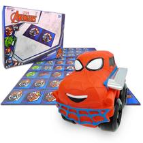 Homem Aranha Carrinho Marvel Chuck And Friends Hasbro + Dominó