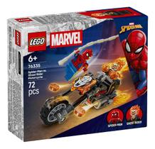 Homem-aranha vs. motoqueiro fantasma com motocicleta Homem-aranha vs. motoqueiro fantasma com motocicleta